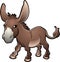 Cute Donkey Vector Illustratio