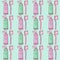 Cute doodling vector pattern with toothbrushes.