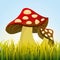 cute drawing fairy mushroom