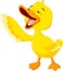 Cute duck laugh cartoon