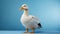 Cute duckling looking at camera, standing on grass, waddling generated by AI