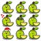 cute durian mascot bundle set