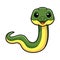 Cute easten racer snake cartoon