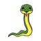 Cute easten racer snake cartoon