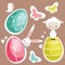 Cute Easter design elements