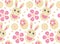 Cute easter seamless pattern. Spring repeating textures. Children`s, baby, kids endless background, paper, wallpaper