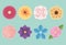 cute eight flowers