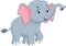 Cute elephant cartoon