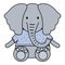 Cute elephant childish character