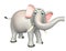 Cute Elephant funny cartoon character