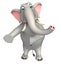 Cute Elephant funny cartoon character