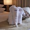 Cute elephant in hotel room