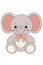 Cute Elephant Squish mallow Illustration