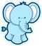 Cute Elephant Vector