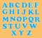 Cute English alphabet set