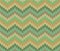 Cute Ethnic Autumn Knitted Abstract Geometric Zigzag Pattern in Green, Orange, Brown and Beige