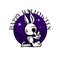 Cute evil rabbit halloween woodoo sewing toy