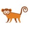 Cute exotic monkey character