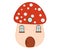 Cute Fairy Mushroom House clipart.