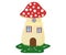 Cute Fairy Mushroom House clipart.