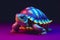 Cute fairy rainbow turtle. Fantasy cute animal suitable for children book. Neural network AI generated