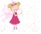 Cute fairytale soap bubbles vector background