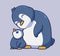 cute family penguin group. isolated cartoon animal illustration. Flat Style Sticker Icon Design Premium Logo vector. Mascot