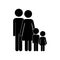 Cute family pictogram