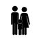 Cute family pictogram