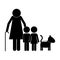 Cute family pictogram