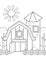 Cute Farm Barn Animal Coloring Pages A4 for Kids and Adult