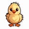 Cute Farm Chicken Sticker With Angry Expression - Zen Buddhism Influence