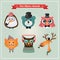 Cute fashion Hipster Animals & pets