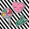 Cute fashion patches sticker trendy