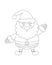 Cute Fatty Santa Claus Colorless