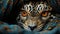 Cute feline portrait tiger, cheetah, jaguar, domestic cat, young animal generated by AI