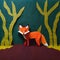 Cute felt fox