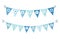 Cute festive bunting flags for Pesach jewish holiday Passover