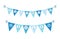 Cute festive bunting flags for Pesach jewish holiday Passover