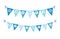 Cute festive bunting flags for Pesach jewish holiday Passover