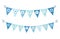 Cute festive bunting flags for Pesach jewish holiday Passover