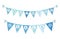 Cute festive bunting flags for Pesach jewish holiday Passover