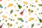 Cute festive seamless pattern background for festa junina festival. Vector illustration