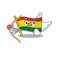 Cute flag guatermala Cupid cartoon character with arrow and wings