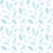 Cute floral pattern with Leaves. pencil drawing. blue Leaves. pastel colors. Seamless pattern of a spring bouquet.    seamless