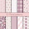 Cute floral seamless patterns collection