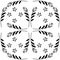 Cute flower black and white seamless pattern, bellflower campanula wild flower, organic background vector illustration