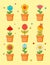 Cute Flower Kawaii Clipart Sticker Floral Plant