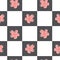 Cute flowers seamless pattern. Fashionable flower pattern for wrapping paper, wallpaper, stickers, notebook cover