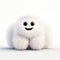Cute Fluffy Caterpillar Icon In Playful 3d Animation Style